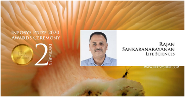 CCMB Scientist, Dr. R Sankaranarayan wins the Infosys Prize for Life Sciences, 2020.