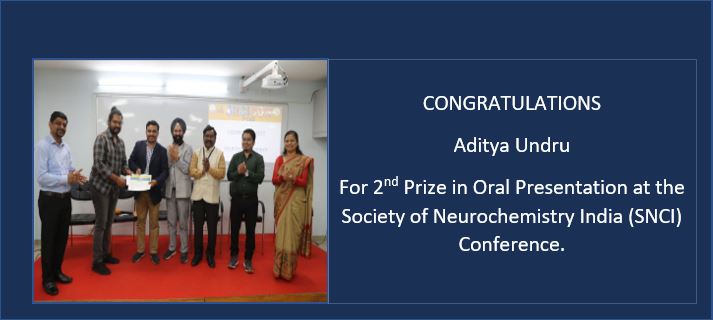 Oral Presentation Prize at SNCI Conference