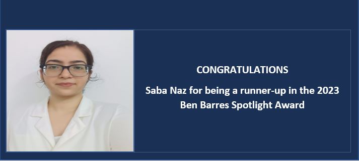 Ben Barres Spotlight Award 2023