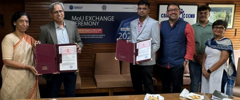 CSIR-CCMB Inks MoU with BFI-Biome Network to advance the ecosystem in the frontiers of biomedical innovation.
