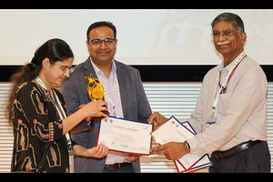 आईआईटी हैदराबाद में इंटरनेशनल सोसाइटी फॉर मैग्नेटिक रेजोनेंस इन मेडिसिन (आईएसएमआरएम) इंडियन चैप्टर 2025 की 11वीं वार्षिक बैठक में सर्वश्रेष्ठ पोस्टर पुरस्कार के लिए सोहिनी घोष को बधाई