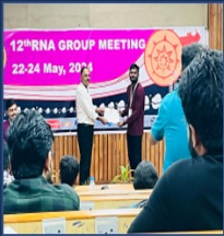 Congratulations Koushick Venkatesh for the best oral presentation and poster award at the 12th RNA Group Meeting at IIT Guwahati