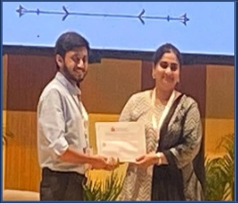 IIT హైదరాబాద్‌లోని HySci2024లో మౌఖిక ప్రదర్శనలో మొదటి బహుమతి పొందిన శ్రీ సౌమ్య కుందుకి అభినందనలు.