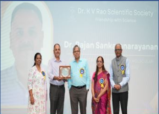 Congratulations Dr. Rajan Sankaranarayanan for the Eminent Supervisor Award by KV Rao Scientific Society