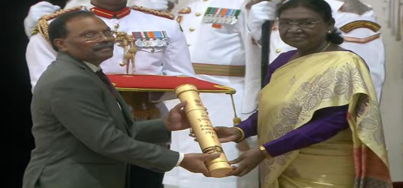 डॉ. के. थंगराज पद्मश्री से सम्मानित