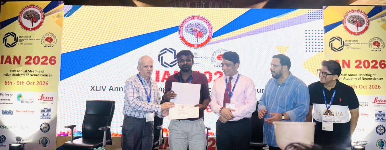 Indian Academy of Neurosciences (IAN) Travel Award